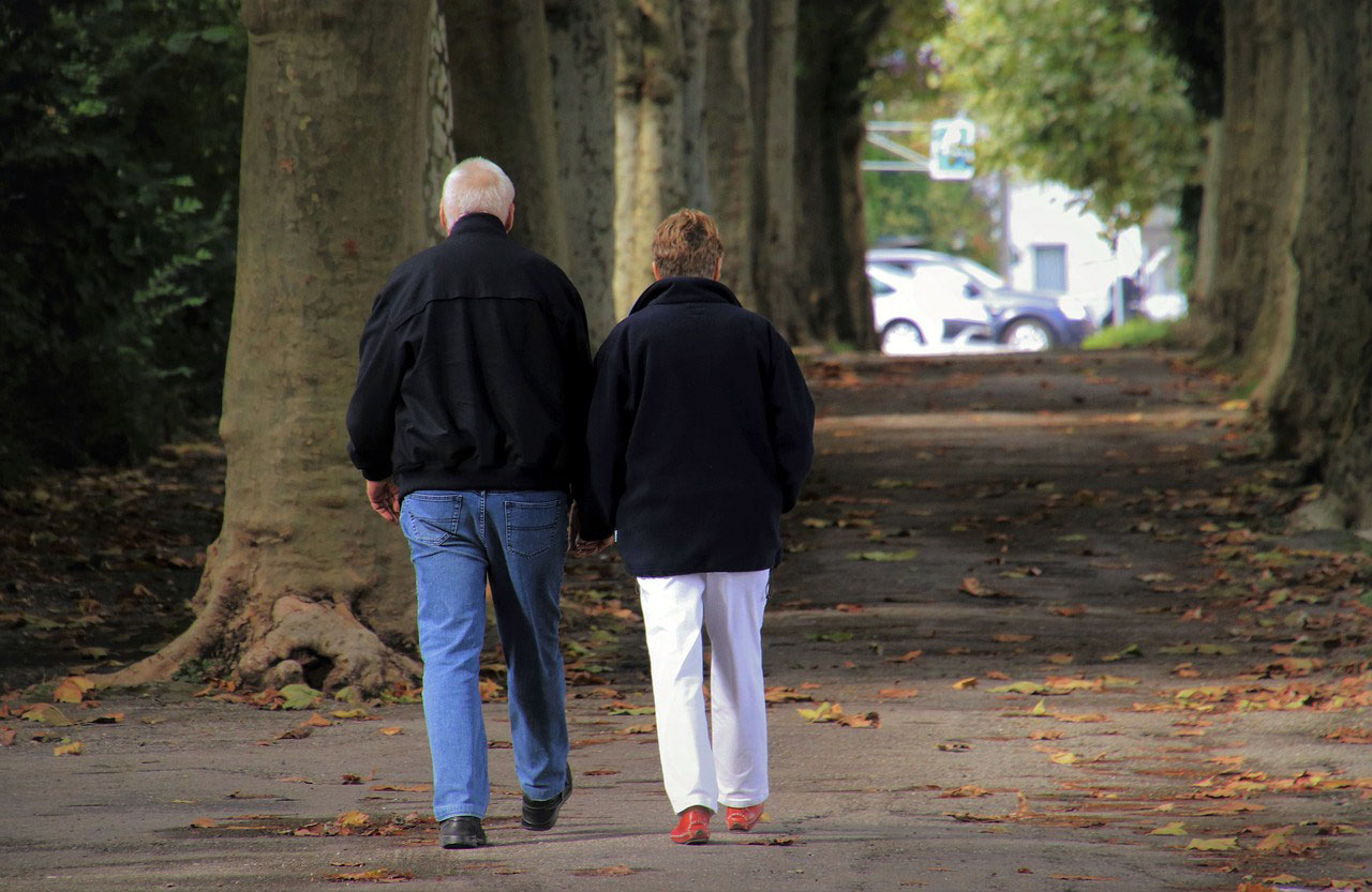 Senior Couple Walking